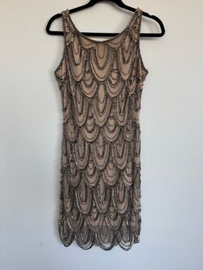 Pisarro Nights Beaded Mini Dress